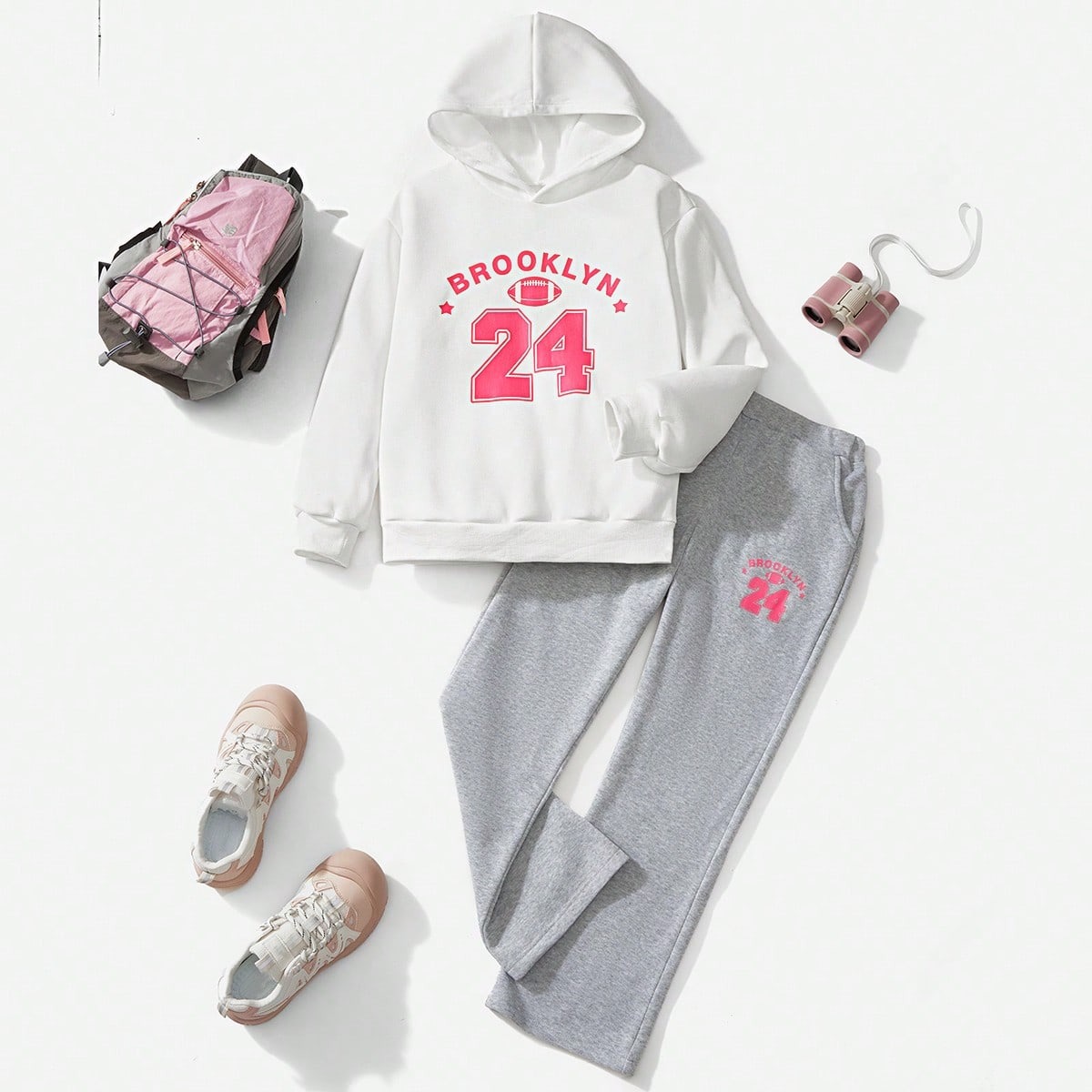 Girls' (Large) Hooded Sweatshirt Set