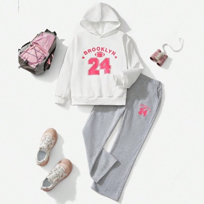 Girls' (Large) Hooded Sweatshirt Set