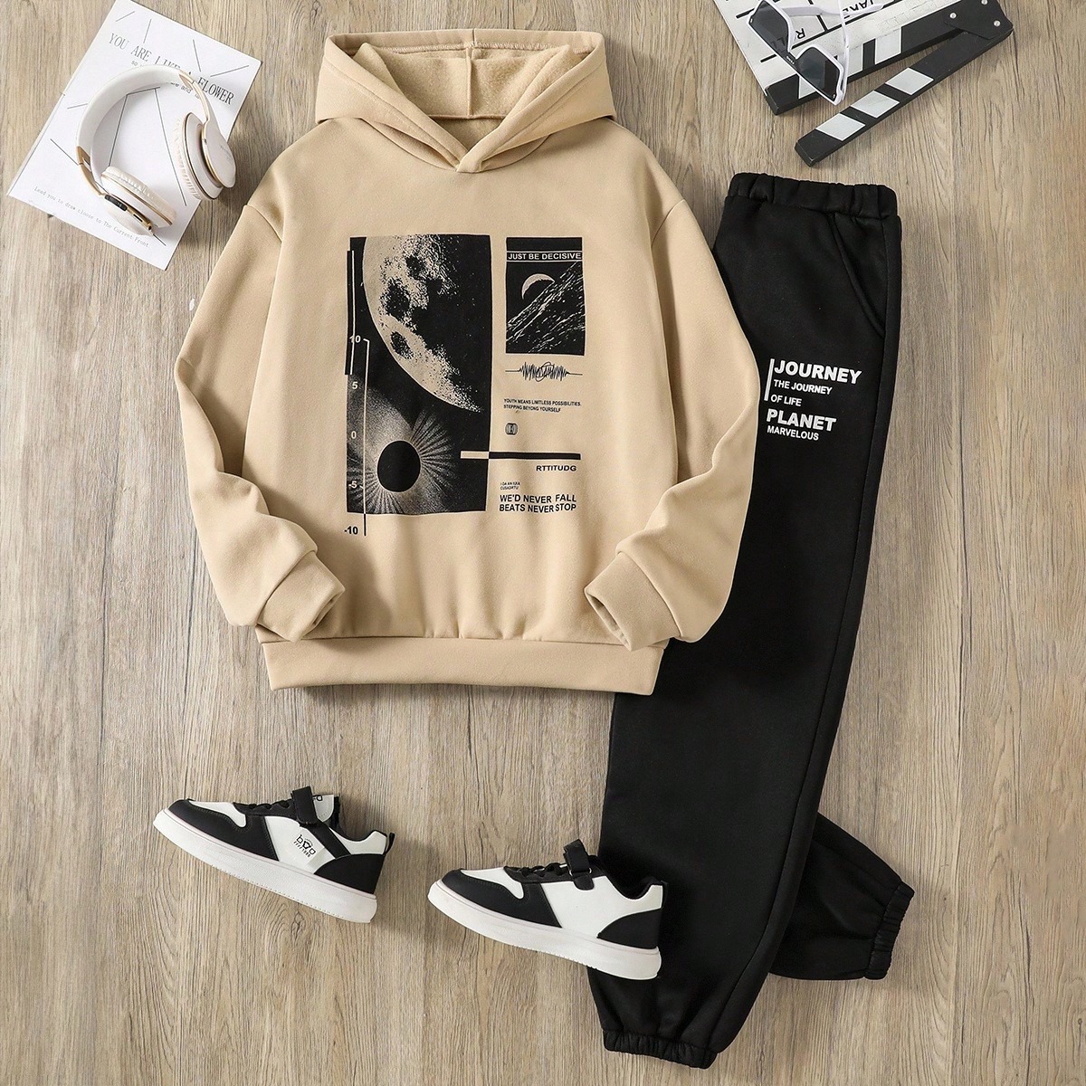 Boys' Hooded Sweatshirt Set