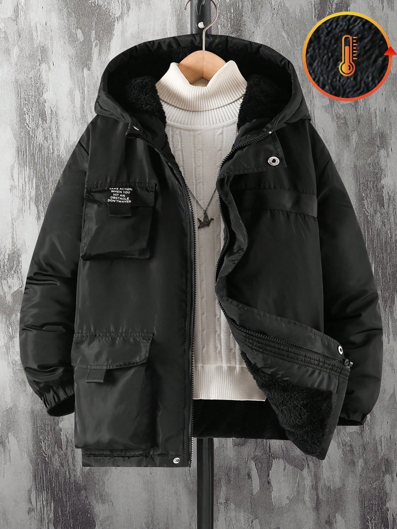  Boys' (Large) Cotton-padded Coat