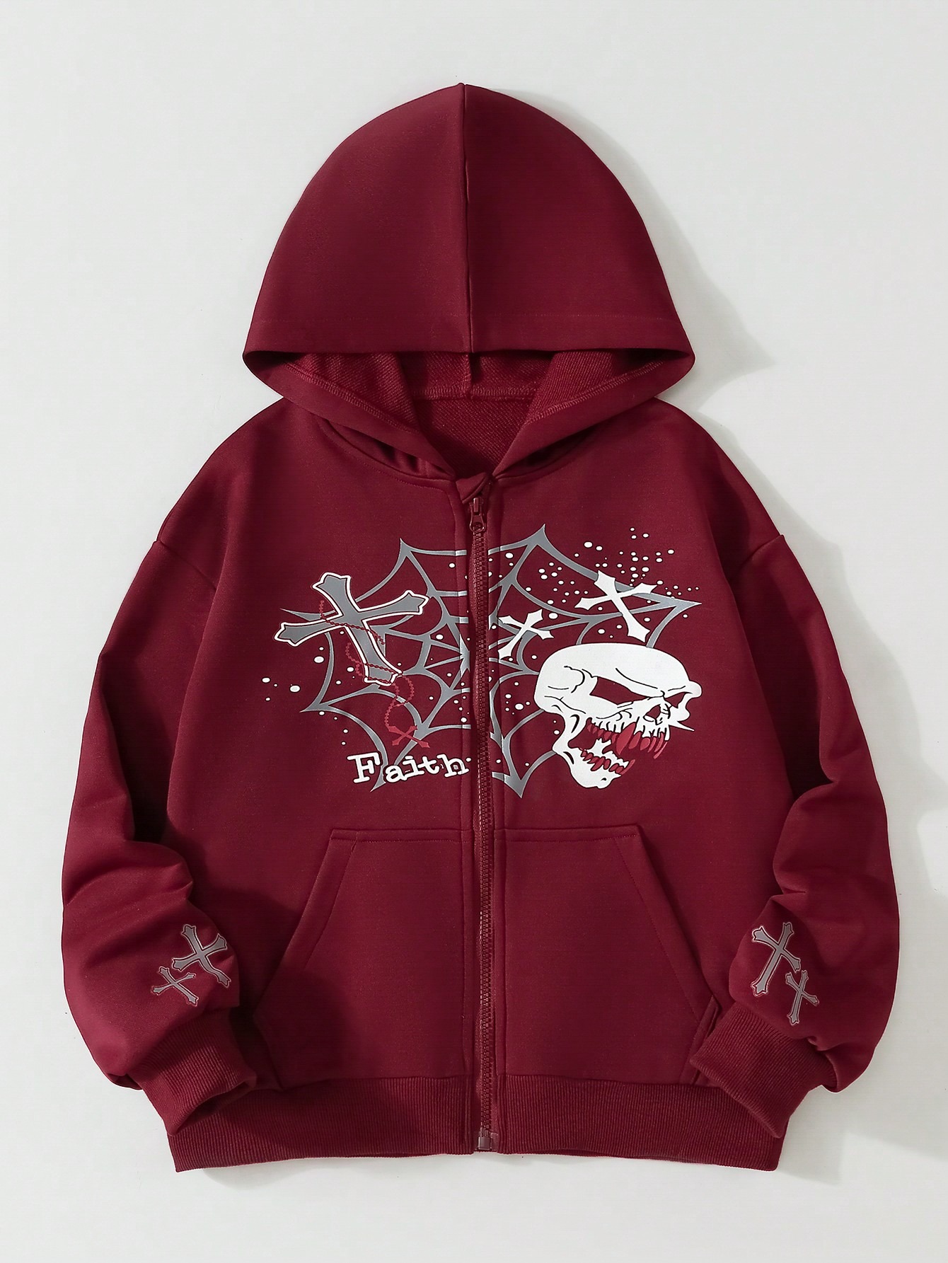 Oversized Boys' Hooded Sweatshirt