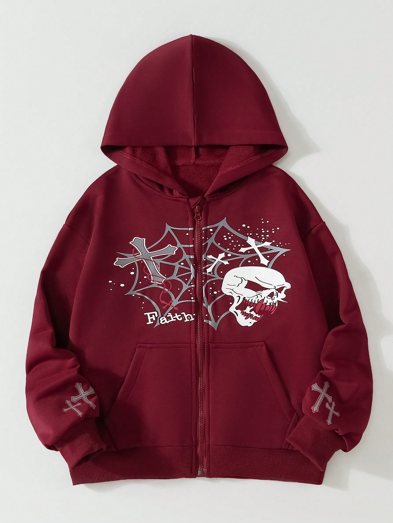 Oversized Boys' Hooded Sweatshirt