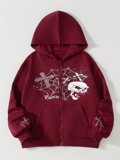 Oversized Boys' Hooded Sweatshirt