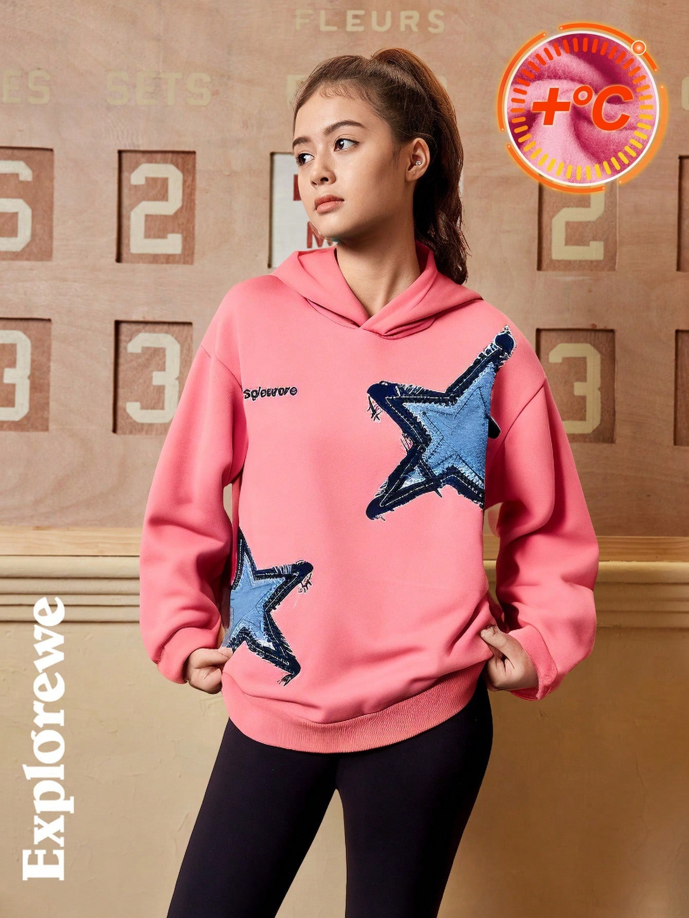 Teenage Girls' Hooded Sweatshirt