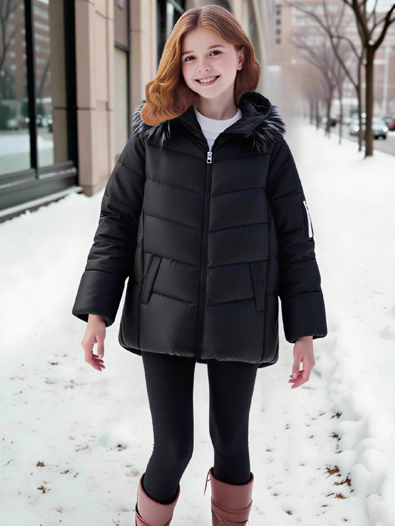 Girls' (Large) Padded Coat