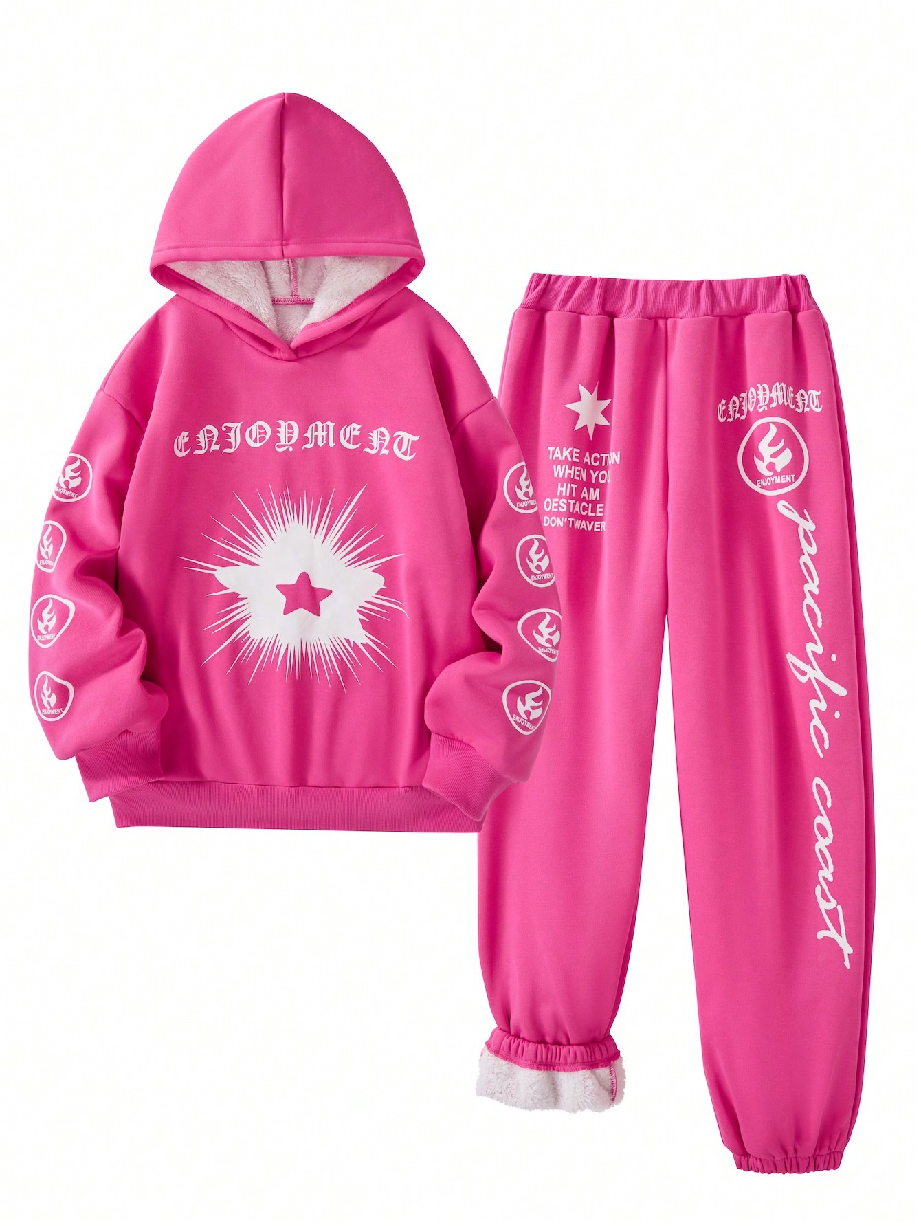 Girls' (Large) Hooded Sweatshirt Set