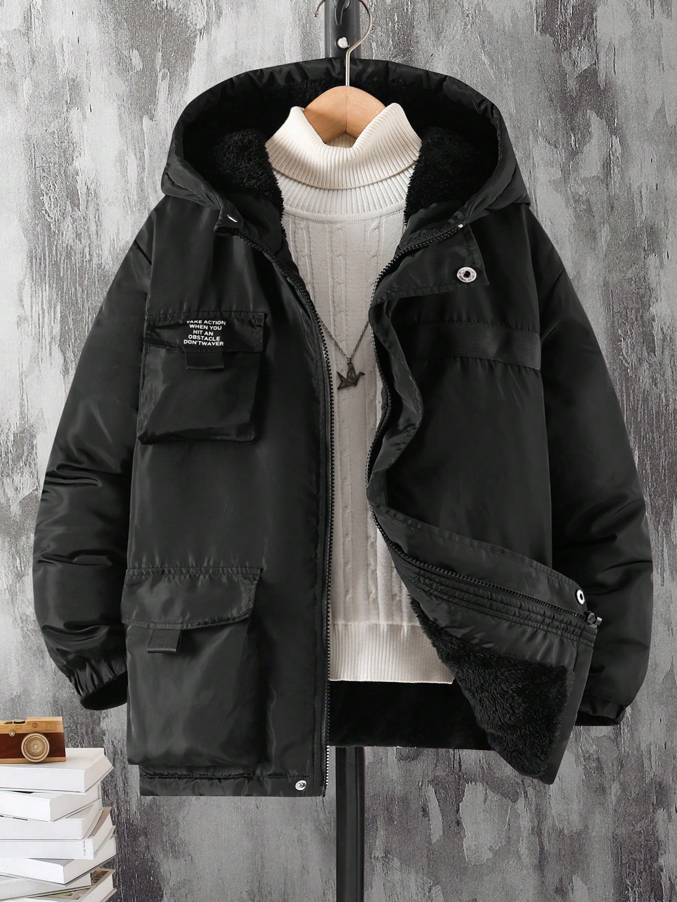 Boys' (Large) Cotton-padded Coat