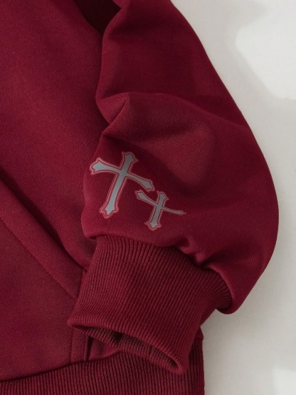 Oversized Boys' Hooded Sweatshirt