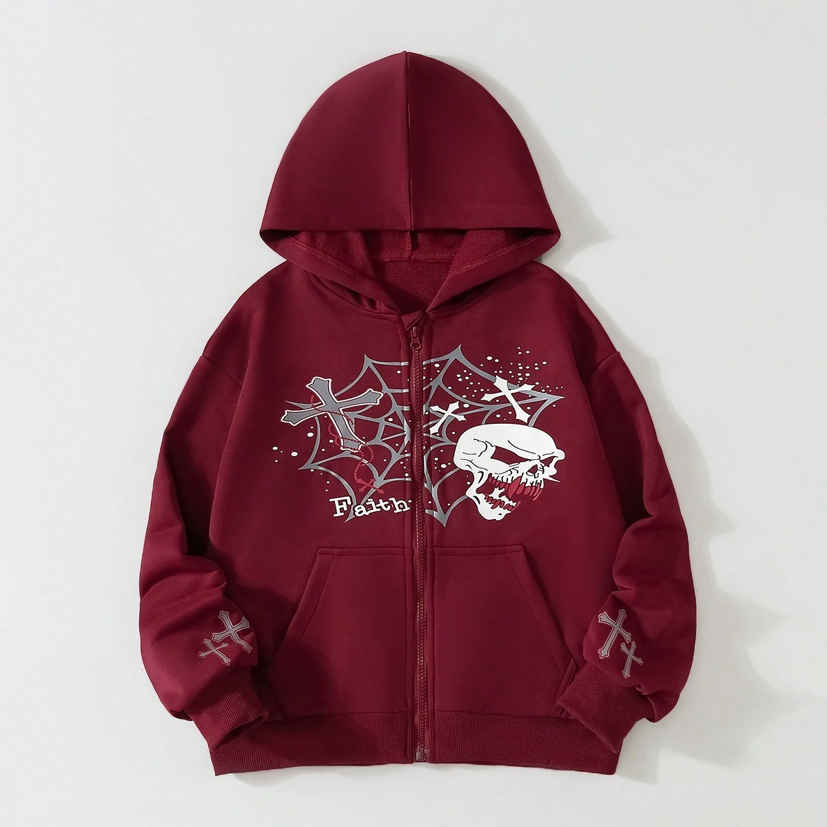 Oversized Boys' Hooded Sweatshirt