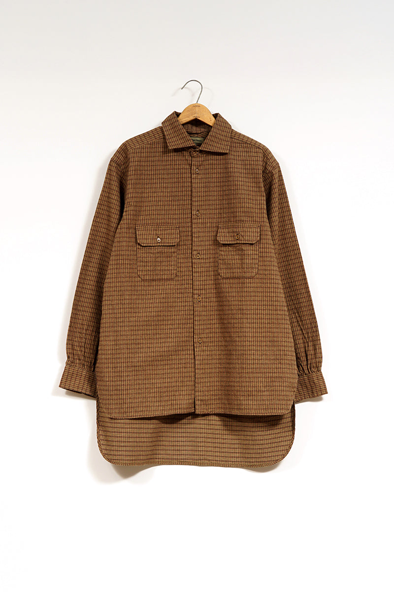 UNISEX / グランパシャツ - チェック / GRANDPA SHIRT - CHECK