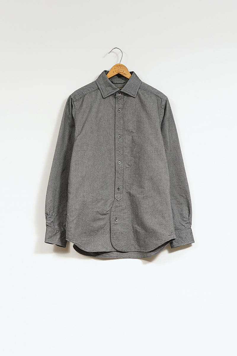 【ナイジェル・ケーボン】MAN / ブリティッシュオフィサーズシャツ - ブラック / BRITISH OFFICERS SHIRT - B