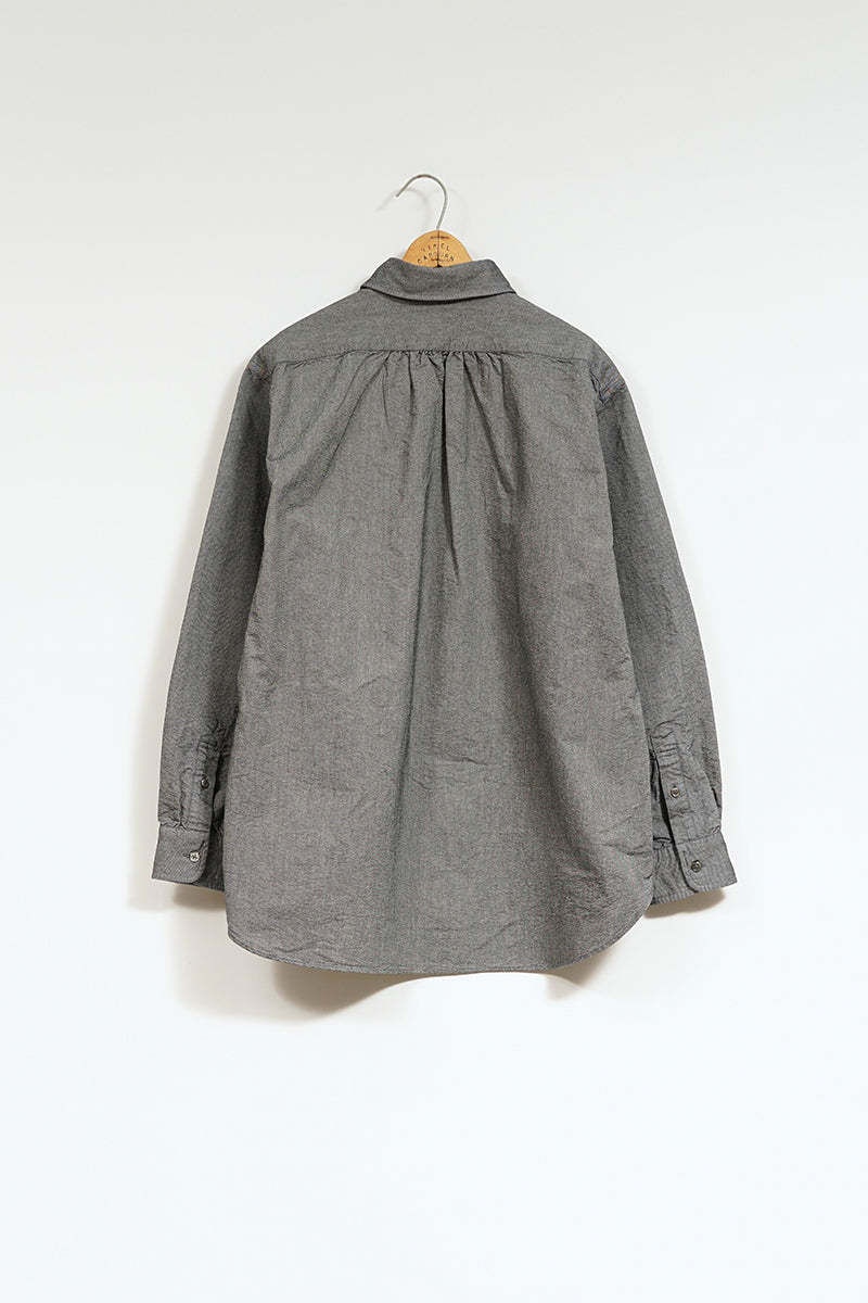 MAN / メンズシャツ - タイプ2 ブラック/ OFFICERS SHIRT - TYPE2 BLACK