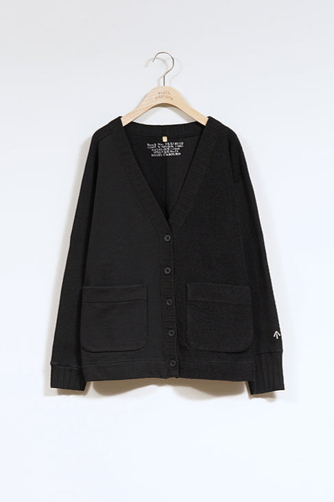 WOMAN /混紡ニットカーディガン / BLACK