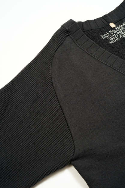 WOMAN /混紡ニットカーディガン / BLACK