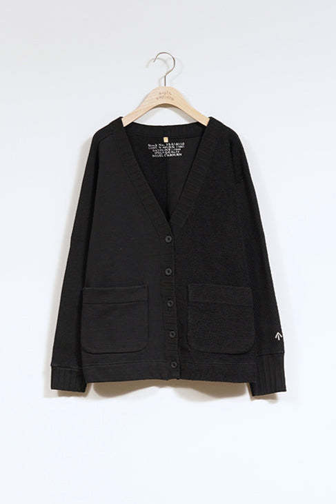 WOMAN /混紡ニットカーディガン / BLACK