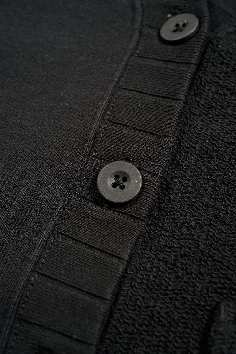 WOMAN /混紡ニットカーディガン / BLACK