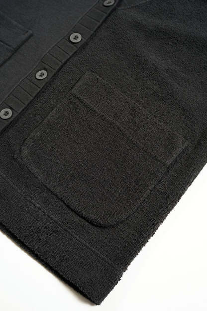 WOMAN /混紡ニットカーディガン / BLACK