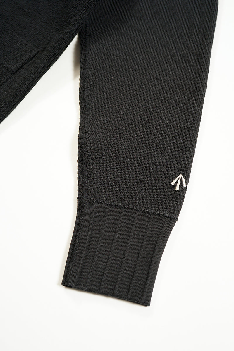 WOMAN /混紡ニットカーディガン / BLACK