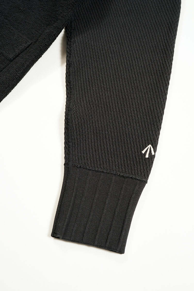 WOMAN /混紡ニットカーディガン / BLACK