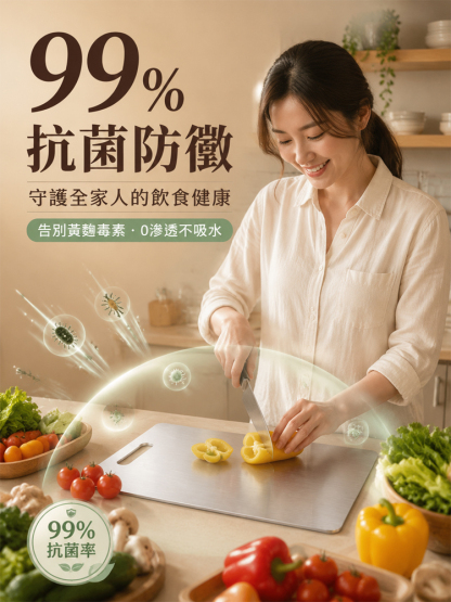304不鏽鋼加厚抗菌防黴砧板
