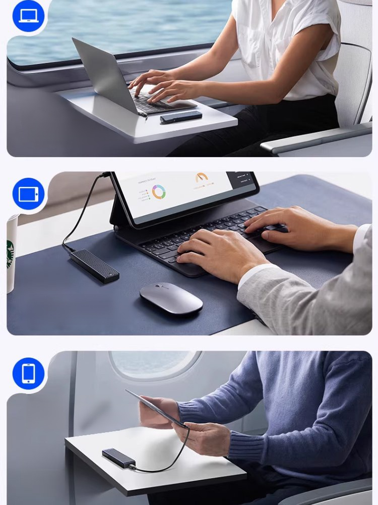 📱💻16TB ความจุสูง Type-C พกพา SSD ขนาดเล็ก