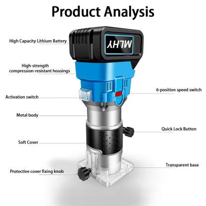Lithium battery trimmer