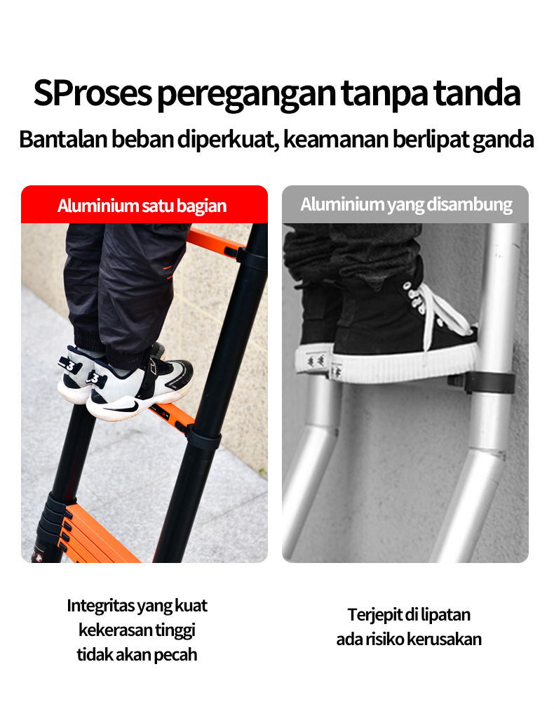 2.2+2.2m type A telescopic ladder