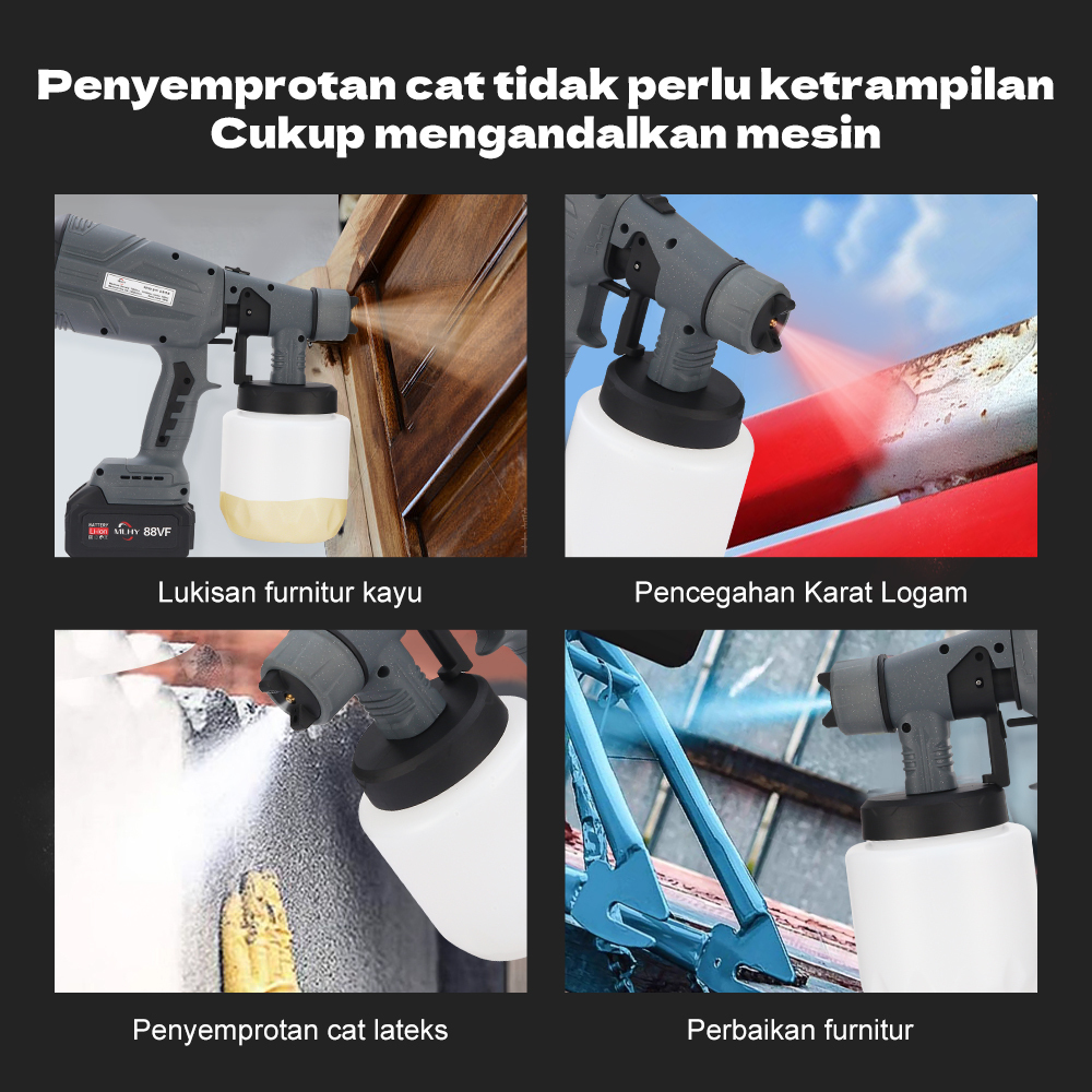 Lithium battery rspray gun