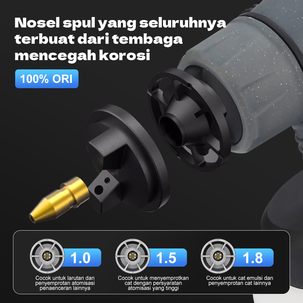 Lithium battery rspray gun