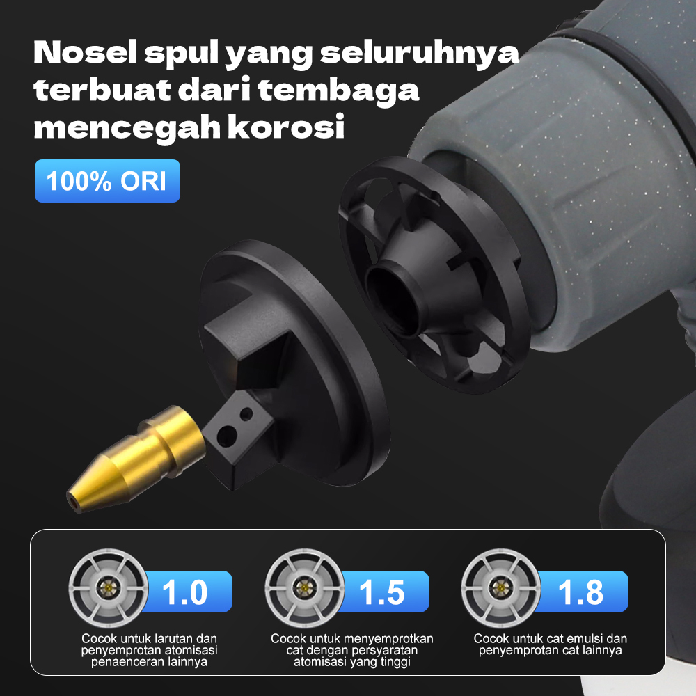 Lithium battery rspray gun