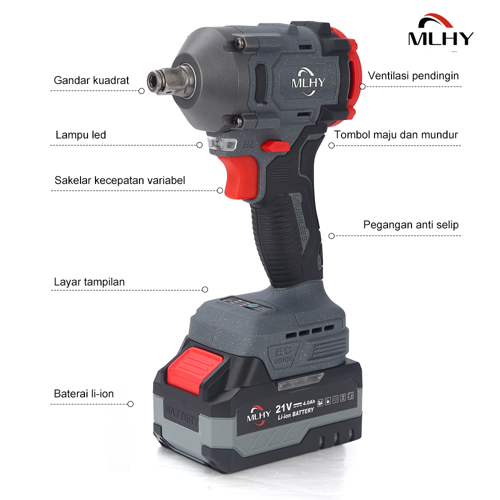 Lithium battery impact wrench