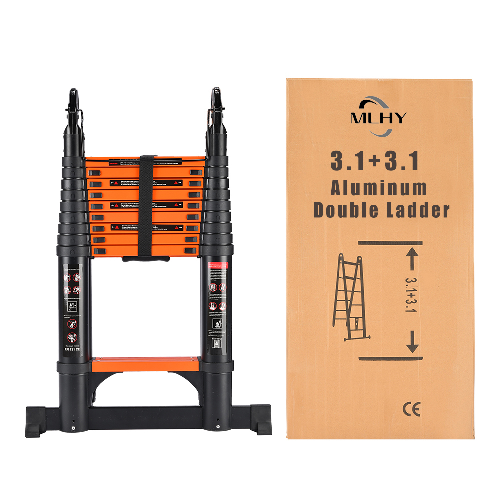 3.1+3.1m type A telescopic ladder
