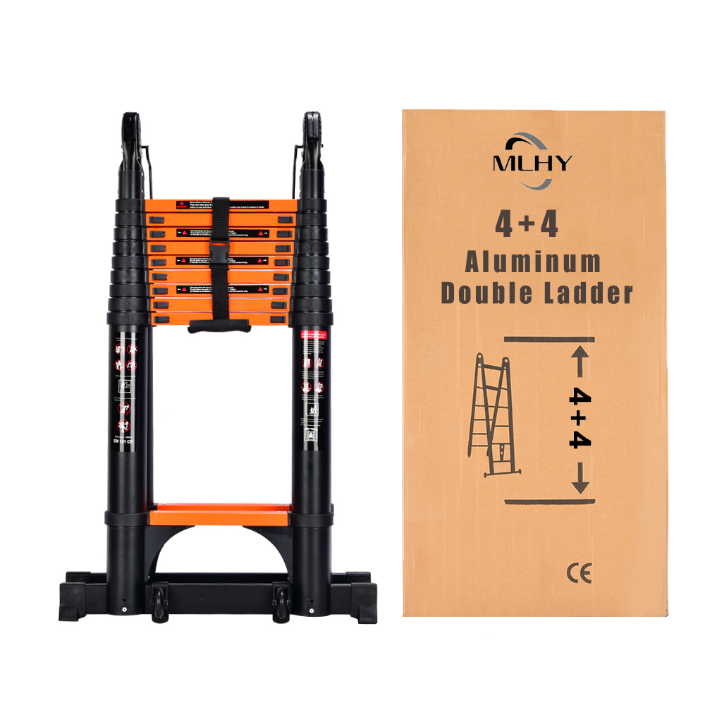 4+4m type A telescopic ladder