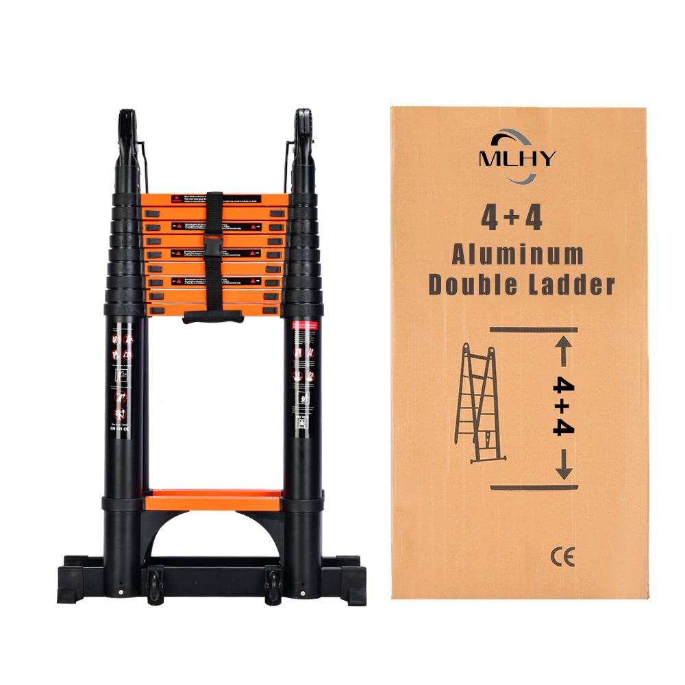 4+4m type A telescopic ladder