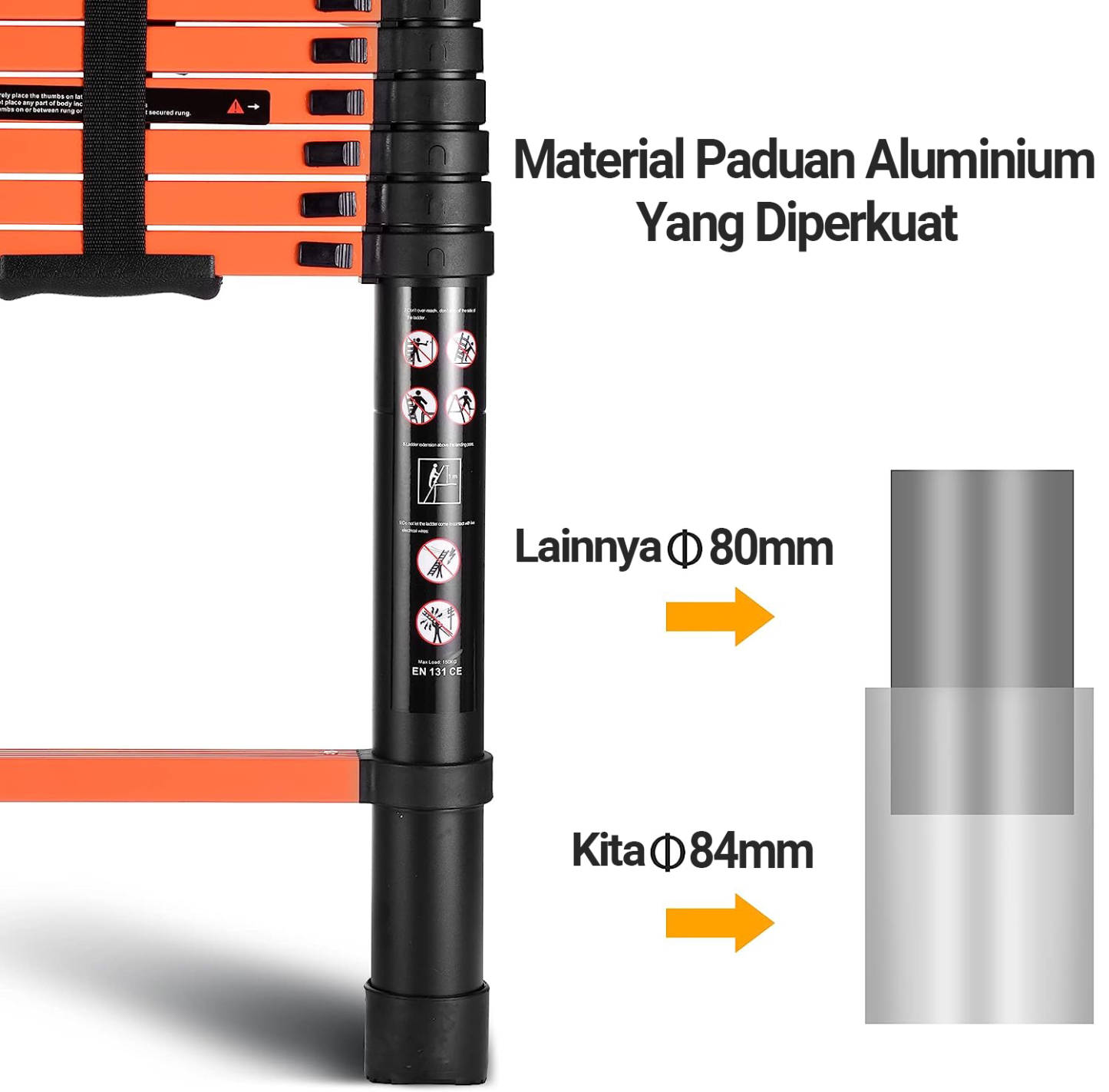 7.2m type I telescopic ladder