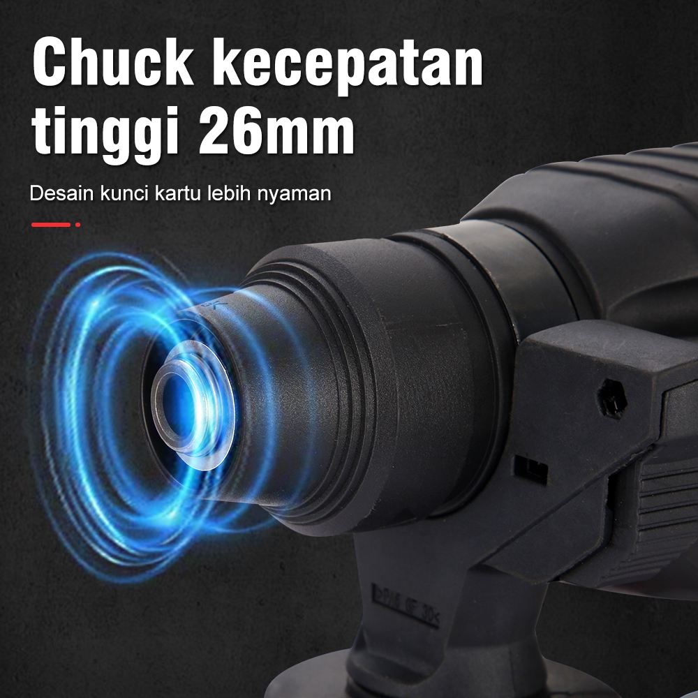 Lithium battery hammer drill