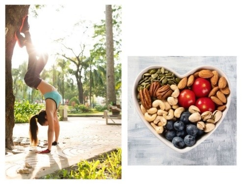 Cropped lady handstand