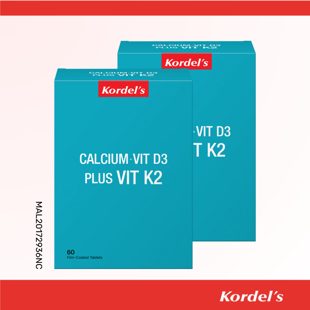 Kordel’s Calcium + Vit D3 Plus Vit K2 Tablets