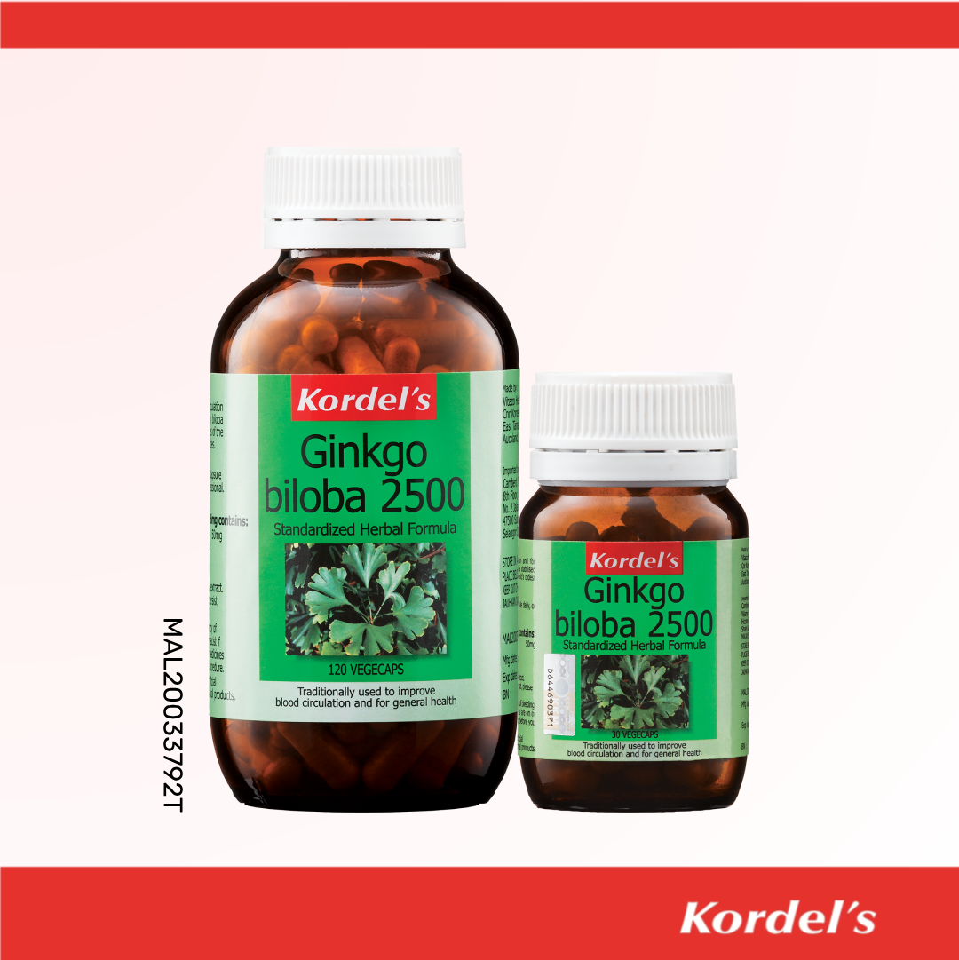 Kordel’s Ginkgo Biloba 2500 Capsules