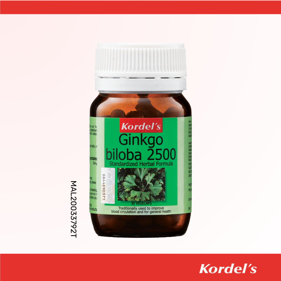 Kordel’s Ginkgo Biloba 2500 Capsules