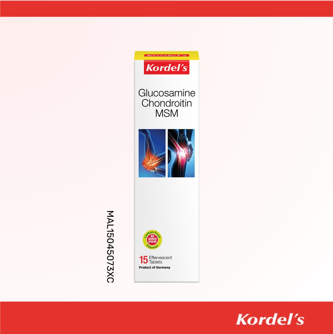 Kordel’s Glucosamine + Chondroitin + MSM Effervescent Tablets