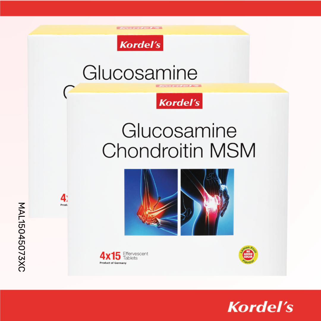 Kordel’s Glucosamine + Chondroitin + MSM Effervescent Tablets