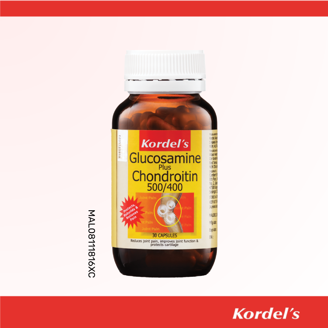 Kordel’s Glucosamine Plus Chondroitin 500/400 Capsules