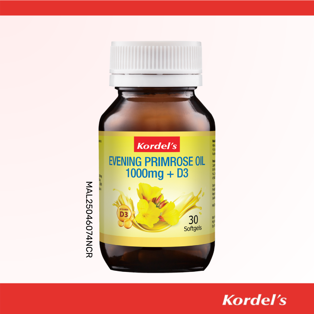 Kordel's Evening Primrose Oil 1000mg + D3 Softgel