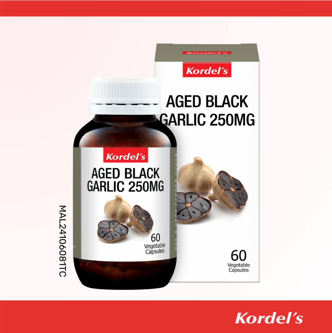 Kordel's Aged Black Garlic 250mg Vegetable Capsule