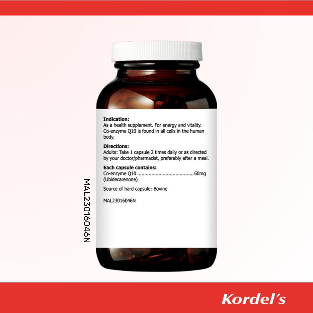 Kordel's Co-enzyme Q10 60mg Capsule