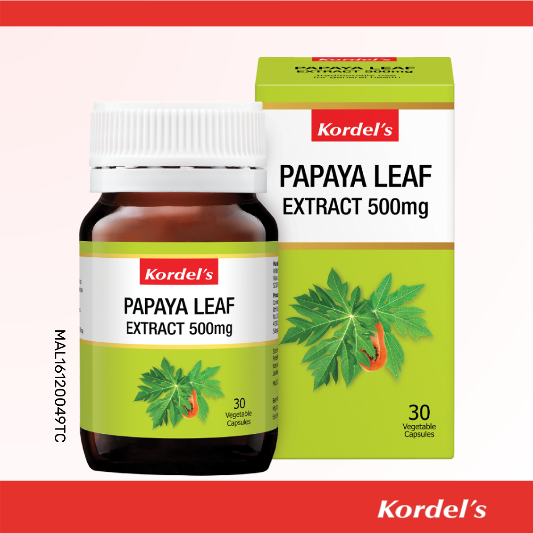 Kordel's Papaya Leaf Extract 500mg Capsules