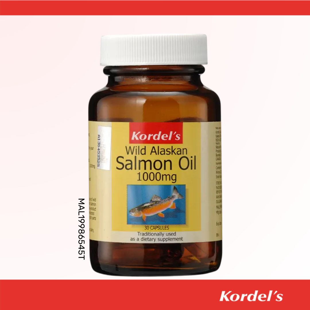 Kordel’s Wild Alaskan Salmon Oil 1000mg Capsules