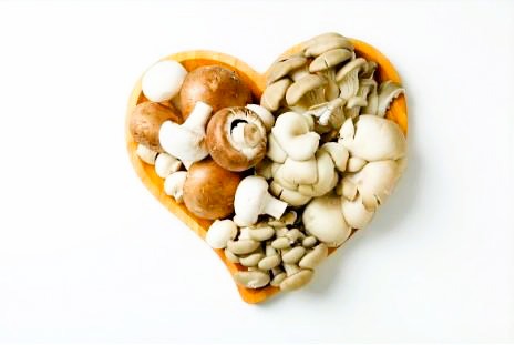 P E mushrooms in heart