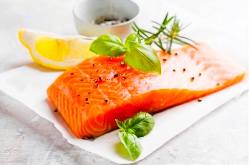 P E salmon slice